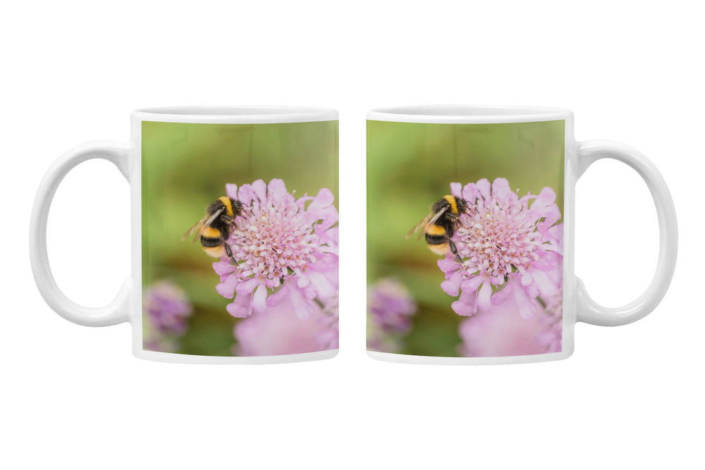 Bee On Scabious Flower Mug