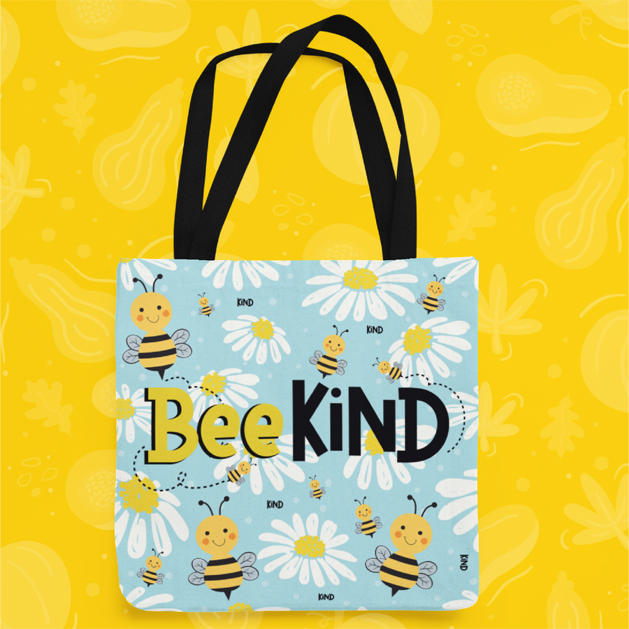 Bee Happy Bumble Bee Tote Bag