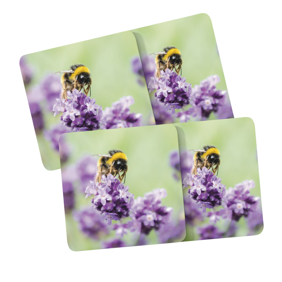 Bee Loving Lavender Coasters