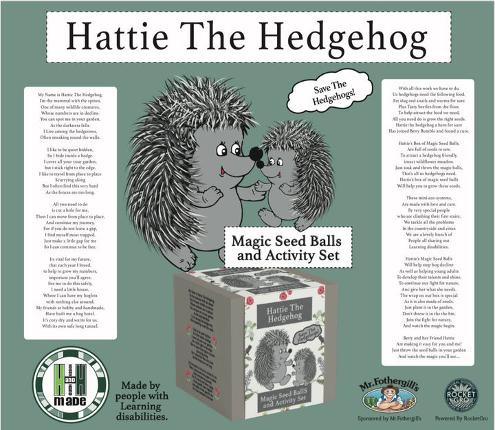 Hattie The Hedgehog Seed Ball and Activity Set