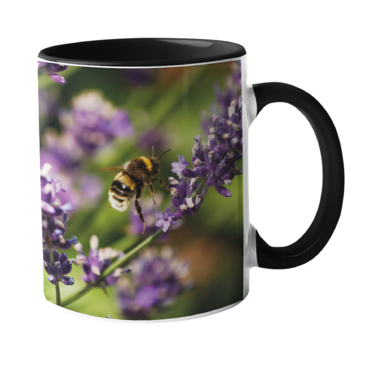 Bee on Lavender Mug