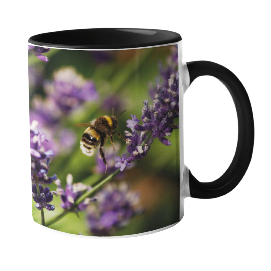 Bee on Lavender Mug