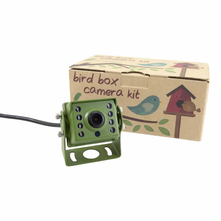 Green Feathers Bird Feeder Camera HD TV Cable Connection