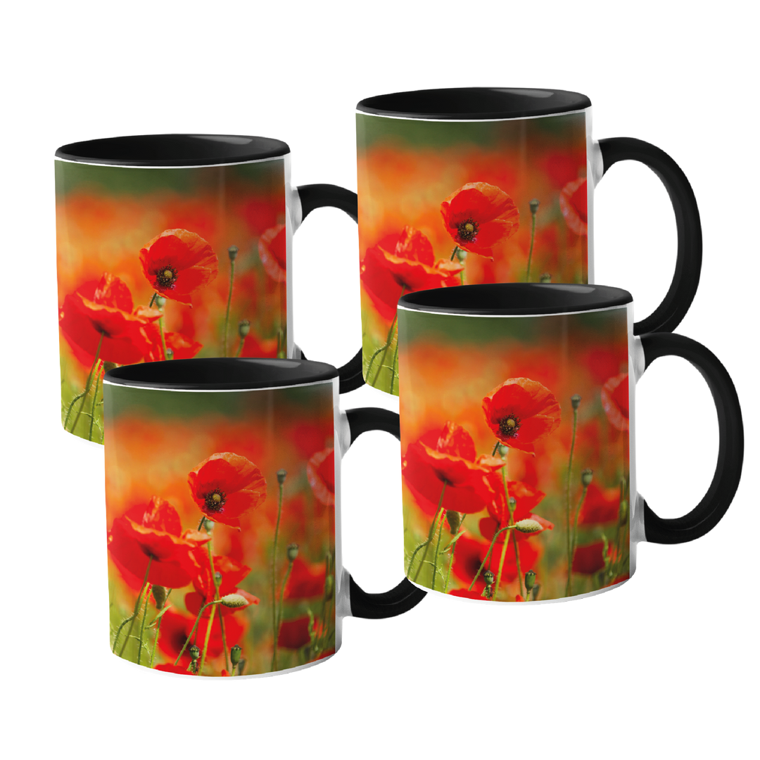 Field Of Poppies Mugs