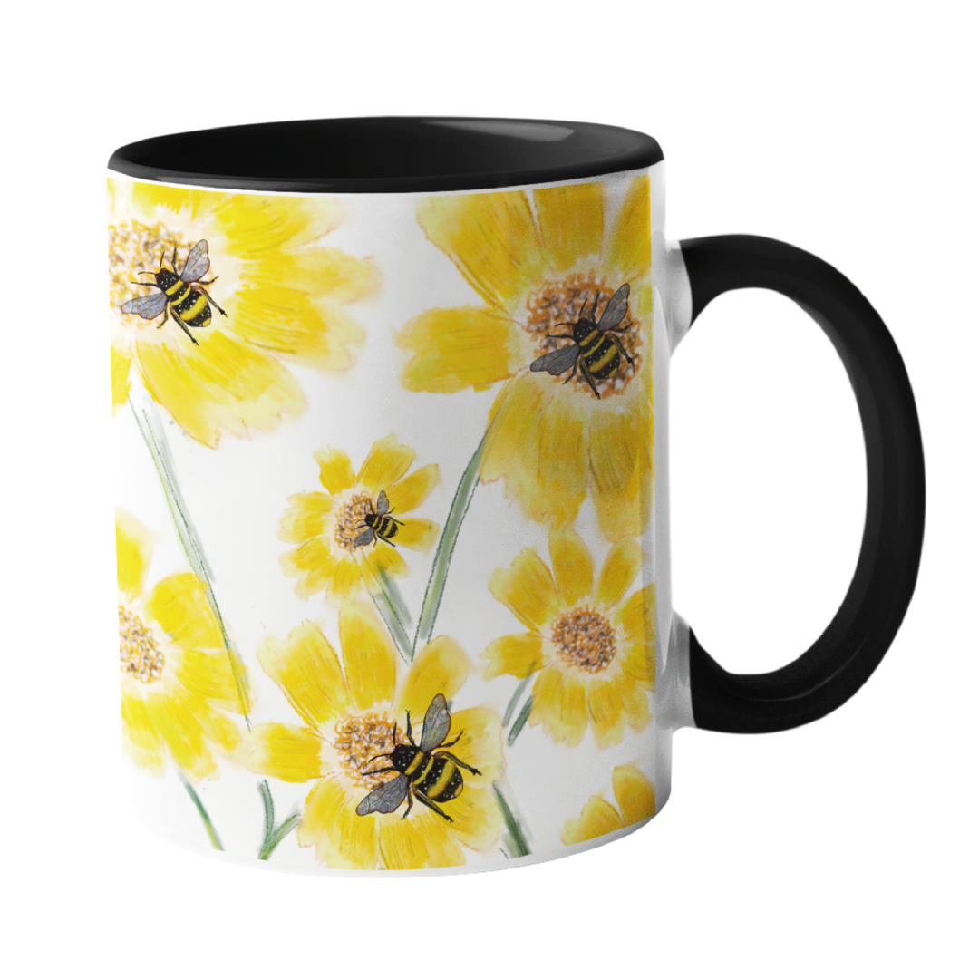 Sunflower Bee Mug