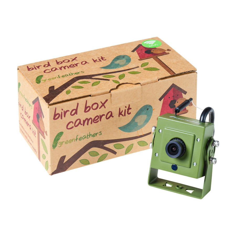 Green Feathers Bird Box 1080p WiFi Camera (3rd Gen) + MicroSD recording