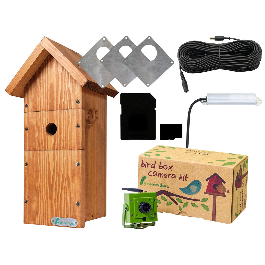 Green Feathers Bird Box 1080p WiFi Camera (3rd Gen) Ultimate Bundle ...