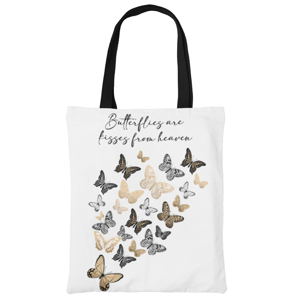 Butterflies Are Kisses From Heaven Tote Bag