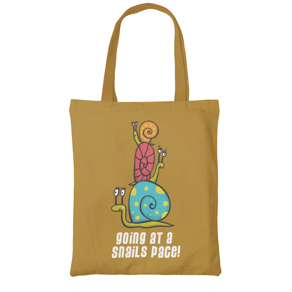 Going At A Snails Pace Tote Shopping Bag