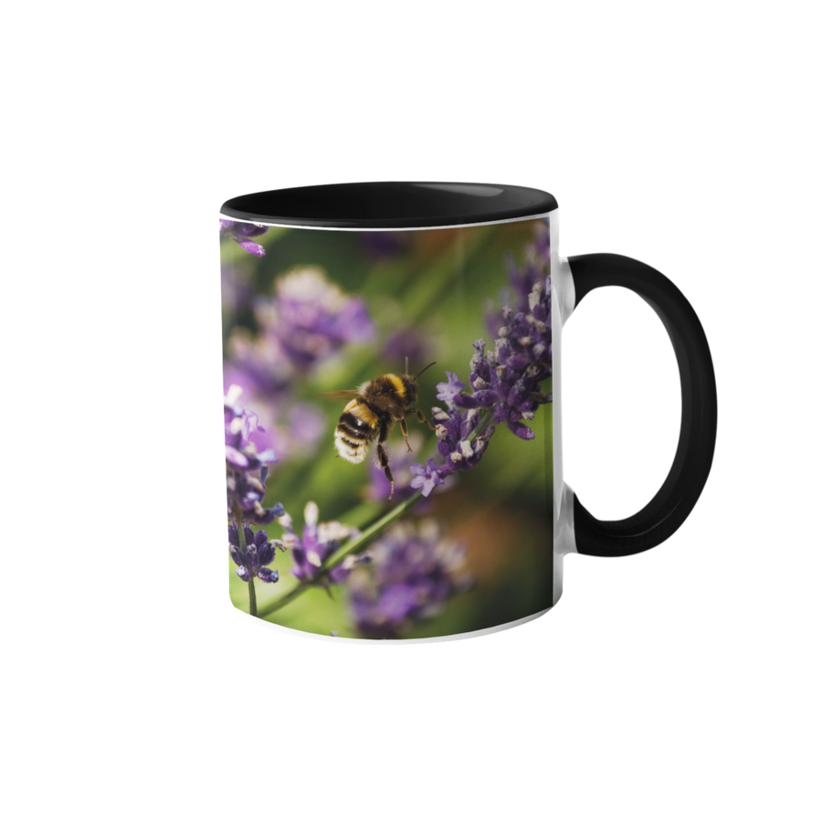 Bumblebee On Lavender Mugs