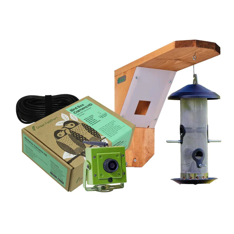Green Feathers Bird Feeding Station 1080p WiFi Camera (3rd Gen) Ultimate Bundle